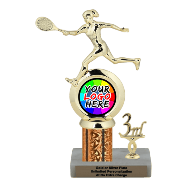 Customizable Insert Tennis Trophy - Type L Series 35785 - Anderson Trophy Co.