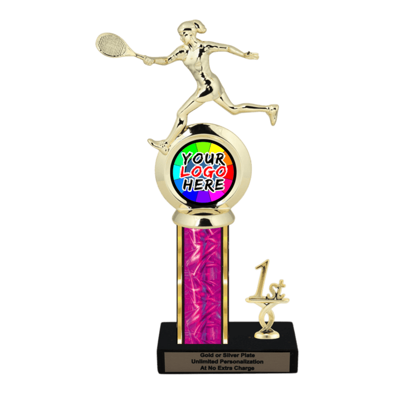 Customizable Insert Tennis Trophy - Type L Series 35785 - Anderson Trophy Co.