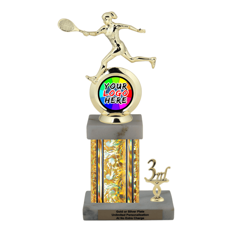 Customizable Insert Tennis Trophy - Type N Series 35785 - Anderson Trophy Co.