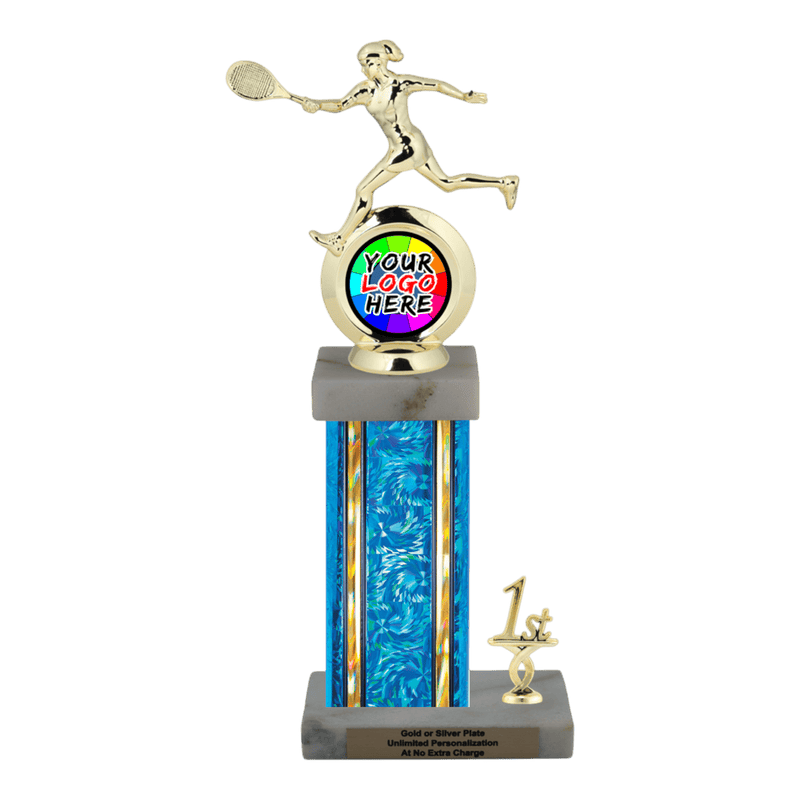 Customizable Insert Tennis Trophy - Type N Series 35785 - Anderson Trophy Co.