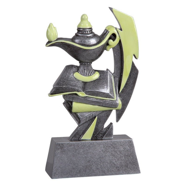 Dark Glow Series Lamp of Knowledge Resin Trophy - Anderson Trophy Co.