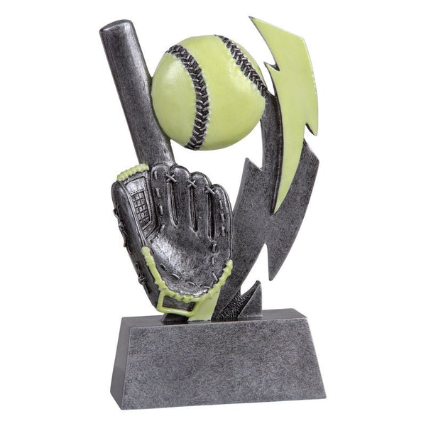 Dark Glow Series Softball Resin Trophy - Anderson Trophy Co.