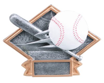 Diamond Plate Series Baseball Resin Trophy - Anderson Trophy Co.