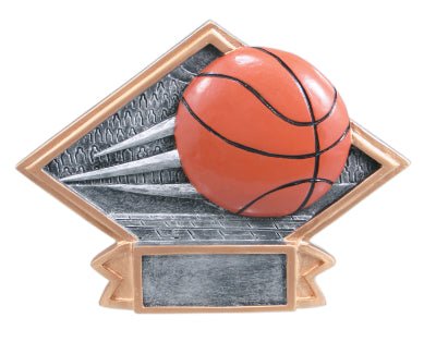 Diamond Plate Series Basketball Resin Trophy - Anderson Trophy Co.