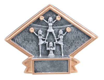 Diamond Plate Series Cheer Resin Trophy - Anderson Trophy Co.