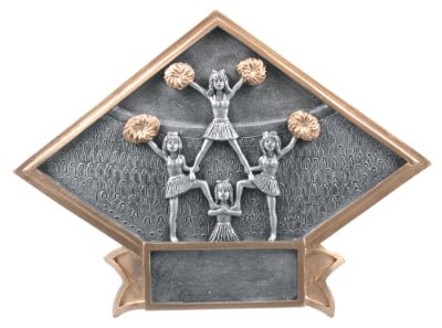 Diamond Plate Series Cheer Resin Trophy - Anderson Trophy Co.