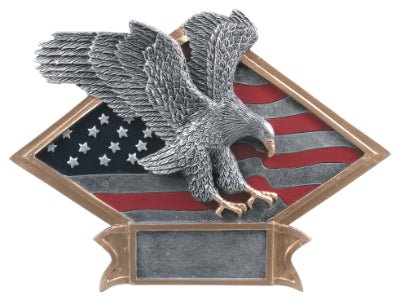 Diamond Plate Series Eagle Resin Trophy - Anderson Trophy Co.