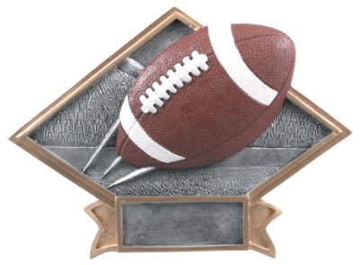 Diamond Plate Series Football Resin Trophy - Anderson Trophy Co.