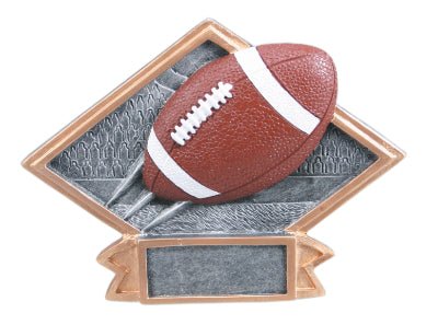 Diamond Plate Series Football Resin Trophy - Anderson Trophy Co.