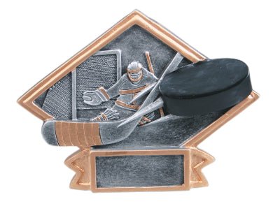 Diamond Plate Series Hockey Resin Trophy - Anderson Trophy Co.