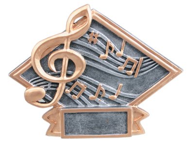 Diamond Plate Series Music Resin Trophy - Anderson Trophy Co.