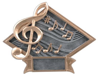 Diamond Plate Series Music Resin Trophy - Anderson Trophy Co.