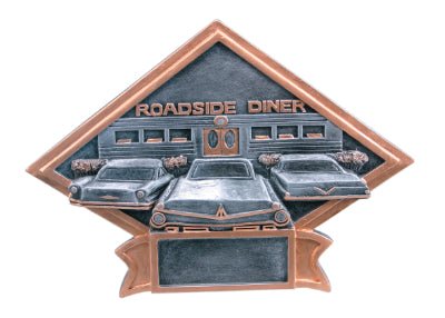 Diamond Plate Series Roadside Diner Car Show Resin Trophy - Anderson Trophy Co.