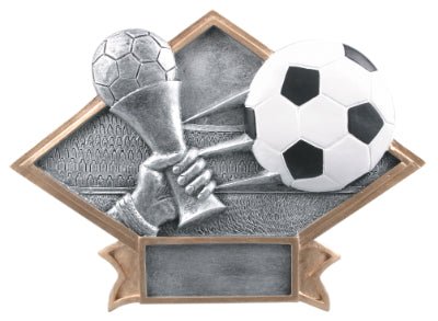 Diamond Plate Series Soccer Resin Trophy - Anderson Trophy Co.