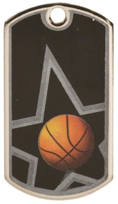 DT Lazer Series Basketball Dog Tag - Anderson Trophy Co.