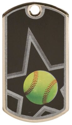 DT Lazer Series Softball Dog Tag - Anderson Trophy Co.