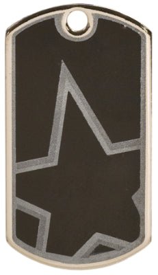 DT Lazer Series Star Dog Tag - Anderson Trophy Co.