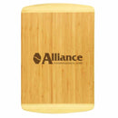Engravable 2 - Tone Genuine Bamboo Cutting Board - Anderson Trophy Co.