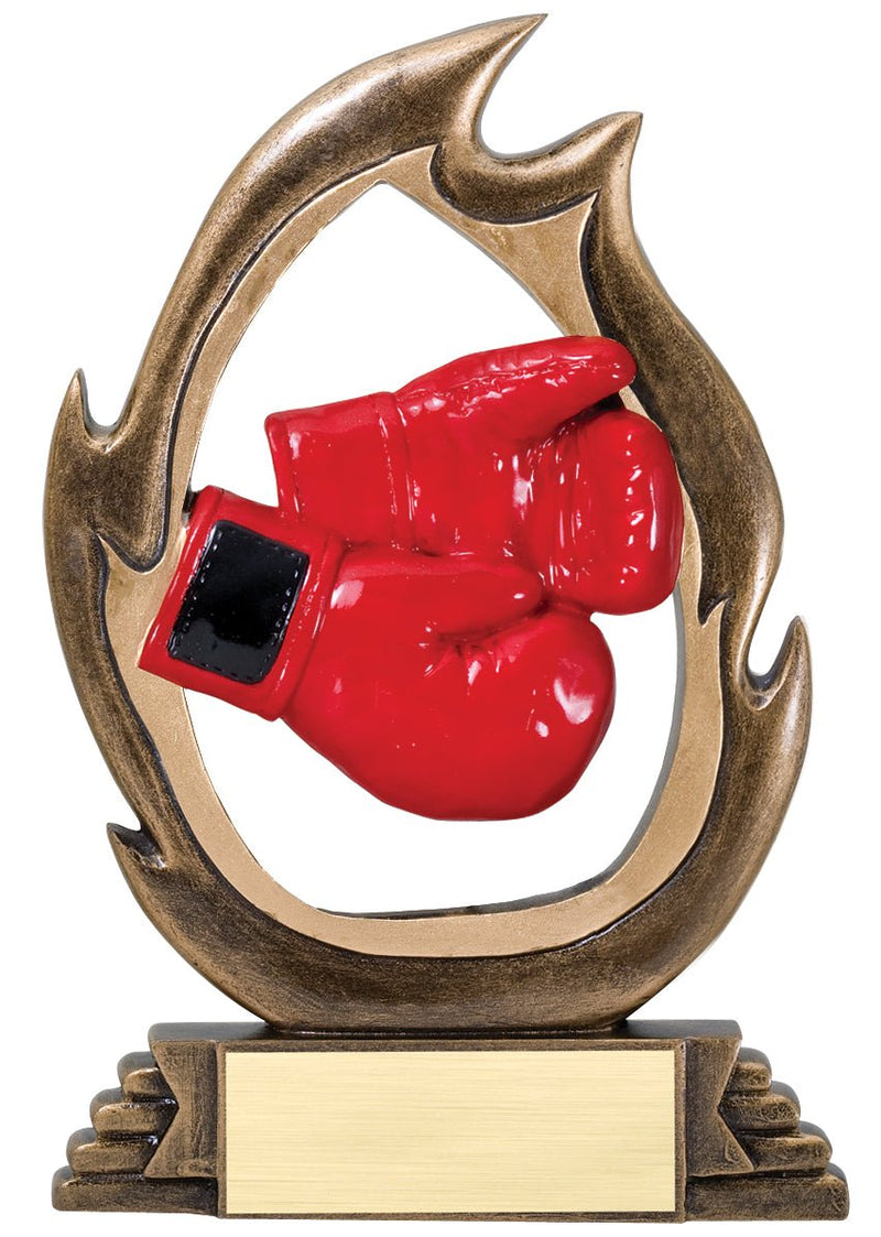 Flame Series Boxing Resin Trophy - Anderson Trophy Co.