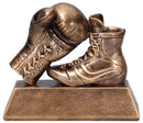 Gold Sculpture Series Glove & Boot Boxing Resin Trophy - Anderson Trophy Co.