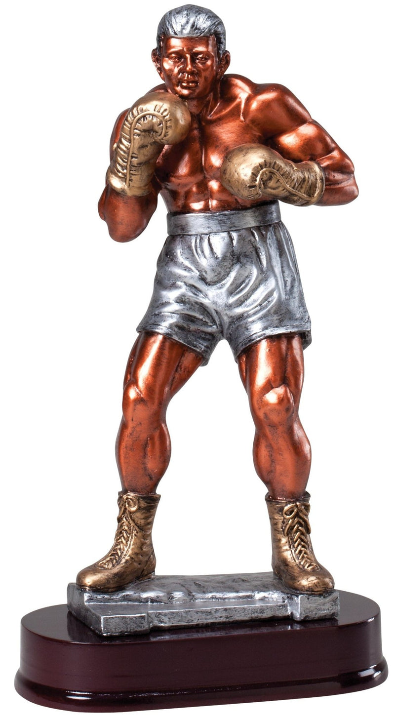 Grand Sculpure Series Fighting Boxer Resin Trophy - Anderson Trophy Co.