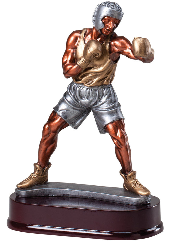 Grand Sculpure Series Sparring Boxer Resin Trophy - Anderson Trophy Co.