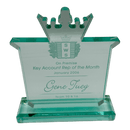 Jade King Crown Acrylic Award - Anderson Trophy Co.