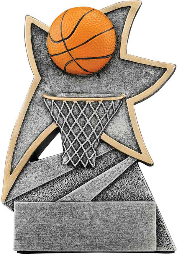 Jazz Star Series Basketball Resin Trophy - Anderson Trophy Co.