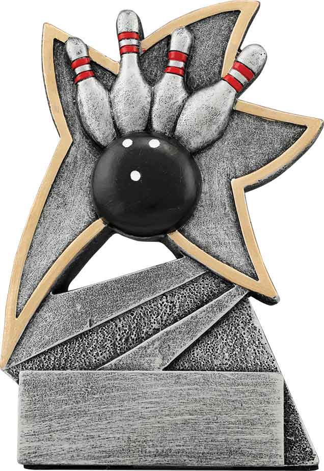 Jazz Star Series Bowling Resin Trophy - Anderson Trophy Co.