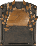 Legends of Fame Series Racing Flag and Helmet Resin Trophy - Anderson Trophy Co.