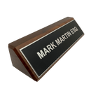 Natural Walnut Name Wedge - Anderson Trophy Co.
