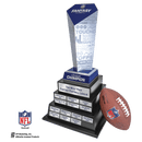 NFL Fantasy Football Trophy on 3 Tier Black Wood Base - Anderson Trophy Co.