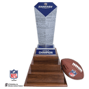 NFL Fantasy Football Trophy on 3 Tier Walnut Base - Anderson Trophy Co.