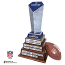 NFL Fantasy Football Trophy on 3 Tier Walnut Base - Anderson Trophy Co.