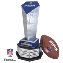 NFL Fantasy Football Trophy on Black Hexagon Base - Anderson Trophy Co.