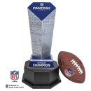 NFL Fantasy Football Trophy on Black Hexagon Base - Anderson Trophy Co.
