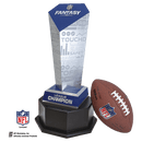NFL Fantasy Football Trophy on Black Hexagon Base - Anderson Trophy Co.