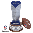 NFL Fantasy Football Trophy on Walnut Hexagon Base - Anderson Trophy Co.