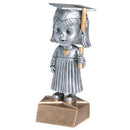 Pewter Bobble Series Graduate Resin Trophy - Anderson Trophy Co.