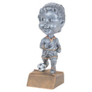 Pewter Bobble Series Soccer Resin Trophy - Anderson Trophy Co.