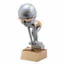 Pewter Bobble Series Swim Resin Trophy - Anderson Trophy Co.