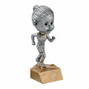Pewter Bobble Series Track Resin Trophy - Anderson Trophy Co.