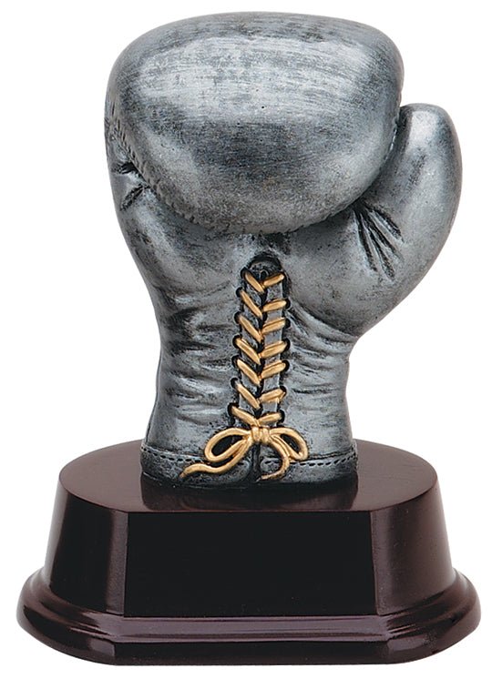 Pewter Sculpture Series Glove Boxing Resin Trophy - Anderson Trophy Co.