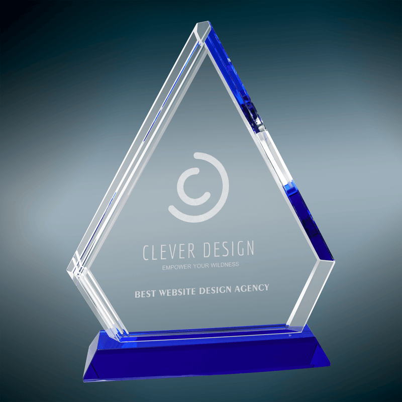 Premier Crystal Diamond Series Glass Award - AndersonTrophy.com