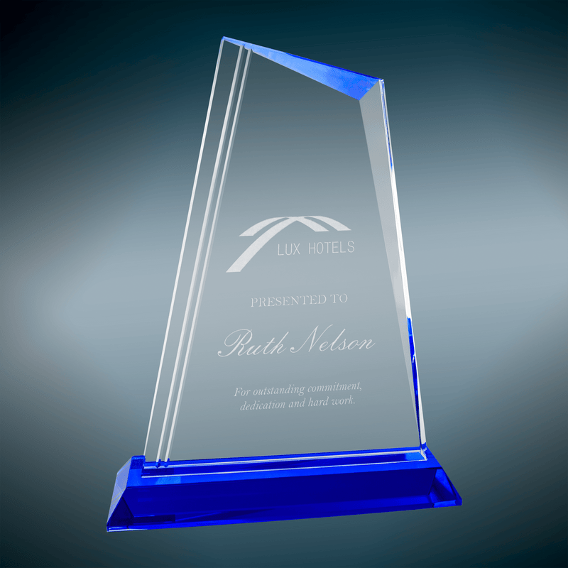 Premier Crystal Peak Series Glass Award - AndersonTrophy.com