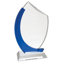 Premier Crystal Slant Oval Series Glass Award - AndersonTrophy.com