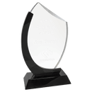 Premier Crystal Slant Oval Series Glass Award - AndersonTrophy.com