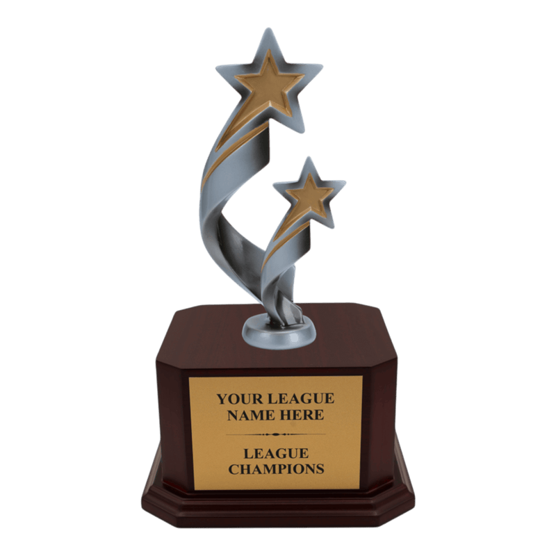 Premium Custom 2 Star Trophy - Type A5 Series 389680G - Anderson Trophy Co.