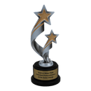 Premium Custom 2 Star Trophy - Type A9 Series 389680G - Anderson Trophy Co.