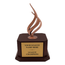 Premium Custom Bronze Flame Trophy - Type A5 Series 349217Z - Anderson Trophy Co.